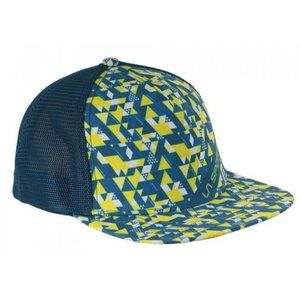 La Sportiva Trucker Hat Cap Vertic Ocean / Sulphur Sz S/M Mesh Snapback Climbing